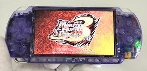 Sony PSP 2000 System w/ Charger Clear Purple color Region Free Import Custom - Picture 1 of 11