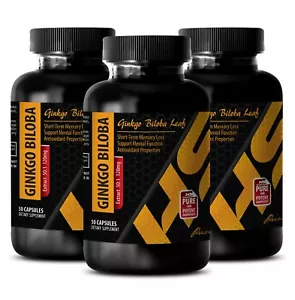 ginkgo biloba capsules - GINKGO BILOBA 120 mg - metabolism booster - 3 Bottles - Picture 1 of 12