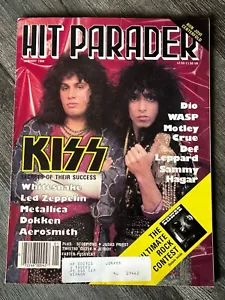 Hit Parader Magazine Jan 1988 KISS Vintage Band Dokken Loudness Jovi Hair Metal - Picture 1 of 7