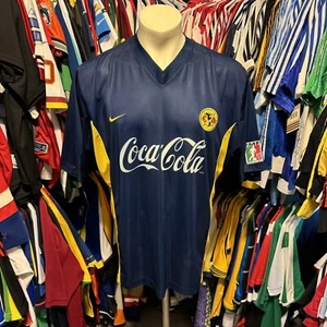 XL VTG Nike Club America soccer jersey Mexico Aguilas utileria THE FIRST NIKE 01 - Picture 1 of 24
