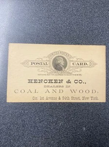 Vintage - US Postal Card - Hencken & Co. New York - Picture 1 of 2