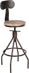 Barhocker Hanam Thekenhocker Küchenhocker Barstuhl Tresenhocker Industrial Look - Bild 1 von 3