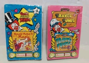 2 McDonald's Magical Radio 1995 Cassette Tape Travel Tunes NEW Sealed Vintage - Picture 1 of 5