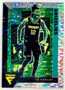 2020-21 Panini Flux Ja Morant Silver Pulsar Prizm Card #85 SP Memphis Grizzlies