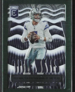 2023 Donruss Elite #TW-2 Dak Prescott Title Waves Green - Picture 1 of 2