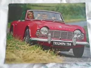 Triumph TR4 range brochure Sep 1963 ref 338/963/UK - Picture 1 of 1