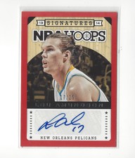 2013-14 Hoops Autographs Red #162 Lou Amundson AUTOGRAPH Pelicans /25