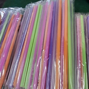 Color Plastic Straws 400 Count Individually Wrapped T105 - Picture 1 of 2
