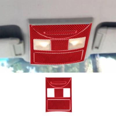 Cubierta de consola superior de fibra de carbono roja de 5 piezas para Nissan Quest tipo B Foto 1 de 4