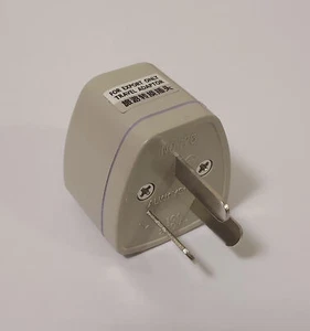 Adaptador de viaje enchufe tipo I (entrada universal) para China Australia Nueva Zelanda - Imagen 1 de 3