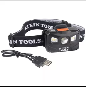Klein Tools 56048 wiederaufladbare Stirnlampe mit Gurt, 400 Lumen ganztägige Laufzeit, A - Bild 1 von 10