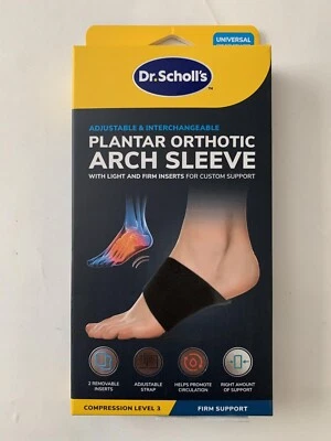 Dr. Scholl's Adjustable & Interchangeable Plantar Orthotic Arch Sleeve New - Image 1 of 2