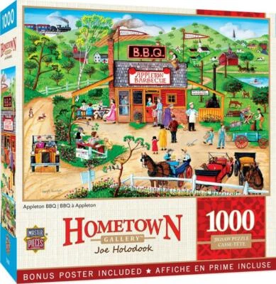 MasterPieces Jigsaw Puzzle;  Appleton BBQ by Joe Holodook; 1,000 pieces - Image 1 of 2