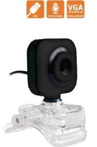 WEBCAM per pc USB CON MICROFONO LAPTOP TECHMADE 640X480 WINDOWS MAC OS WORKING - Foto 1 di 1