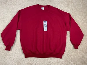 Sudadera Pullover Jerzees De Colección Para Hombres 3X NuBlend EE. UU. Cuello Redondo Roja - Imagen 1 de 11