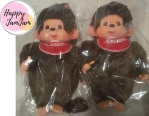 Sekiguchi Monchhichi Premium Standard Plush Toy L Boy Girl Set of 2 From Japan - Picture 1 of 5