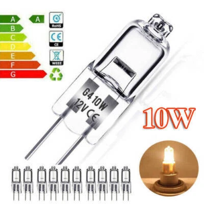 10x G4 Halogenlampe 12V AC 10W Lampe Stiftsockel leuchtmittel Light Warmweiß - Bild 1 von 4