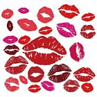 Red Lips Wall Stickers 25Pcs Kisses Stickers Self-Adhesive Vinyl Wall Art Dec...