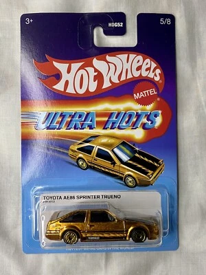 2024 HOT WHEELS Ultra Hots #5 - Toyota AE86 Sprinter Trueno (Gold) - Image 1 of 2