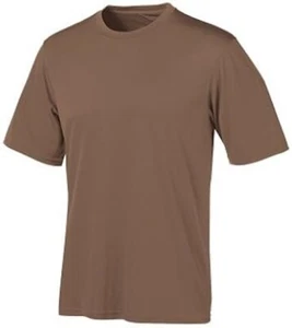 CW22 Champion Men Double Dry Performance Tee Shirt Moisture Wicking XL brown - Picture 1 of 1