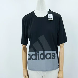 Neu! Adidas Logo Tee Crop Kurzarm leichtes schwarzes T-Shirt Gr: L CV7805 - Bild 1 von 6