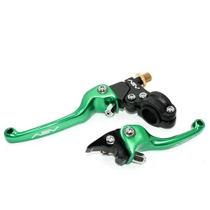 GREEN CNC Heavy Duty Clutch+ Brake Lever Set 125cc 150cc PIT PRO TRAIL DIRT BIKE - Picture 1 of 4