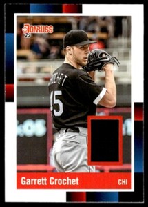 2022 Donruss Retro 1988 Materials Garrett Crochet Chicago White Sox #R88M-GC