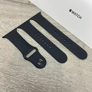 Genuine Apple Watch Strap Band Black 42/44/45mm 49mm Series 5 6 7 8 9 10 & Ultra - Picture 1 of 8