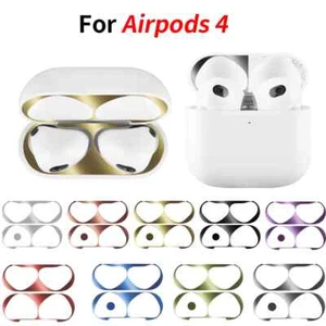 0.04mm Metal Dustproof Anti-Scratch Sticker for AirPods 4 3 Headphone Case Film - Picture 1 of 30