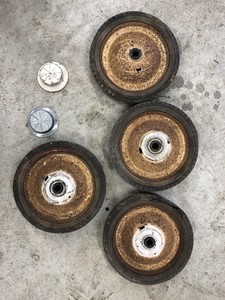 vintage toy wagon wheels