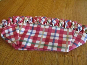 Longaberger Kirschrot Karo Petersilien Korb Stoff Liner *Versand inklusive!* - Bild 1 von 5