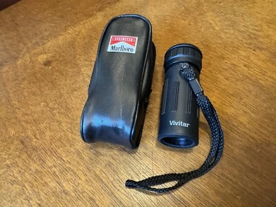 Marlboro Unlimited Vivitar 8 x 21 Hawkeye Monocular Scope w/ Logo Case   - Image 1 of 4