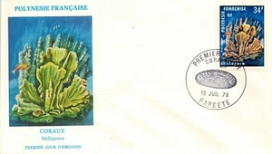 1978.Papeete-Fdc Enveloppe 1°Jour**Coraux"Millepora-Polynésie-Pa.139 - Imagen 1 de 1