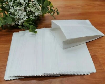 1200pcs White Greaseproof Paper food Bags Lolly Cake Candy Bags Parties Weddings - image 1 of 3