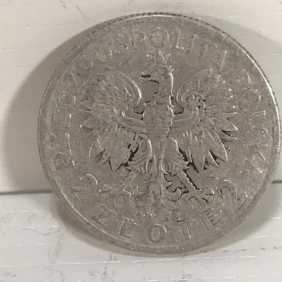 Polonia 1932 Moneda 2 Zlotys PLATA CON ENVÍO GRATUITO A Foto 1 de 2