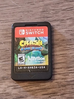 Crash Bandicoot N Sane Trilogy (Nintendo Switch, 2018) solo cartucho  Foto 1 de 2