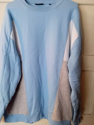 Sweatshirt Hellblau Grau Gr. XL  C&A Relaxed Fit - Bild 1 von 2