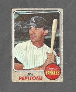 Joe Pepitone New York Yankees 1968 Topps #195 Kostenloser Versand für 3+ Artikel - Bild 1 von 2