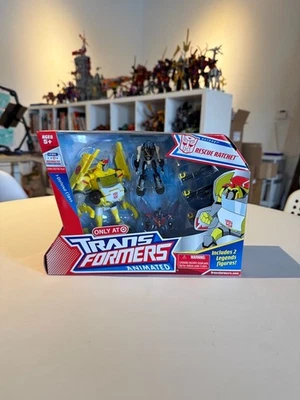Transformers Animated Rescue Ratchet Target Exclusive w/ Prowl&Starscream - New - Image 1 of 4