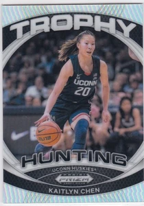 2024-25 Panini UConn NIL Kaitlyn Chen Trophy Hunting Silver Prizm - Picture 1 of 2