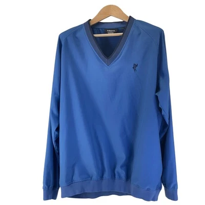 Chaqueta pulóver de golf Ashworth para hombre azul resistente al agua y al viento XL bolsillos en el cuello en V Foto 1 de 4