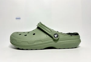 Classic Crocs Clogs gefüttert Fell flauschig grün Unisex Arbeit Komfort versch. Größen - Bild 1 von 19