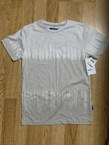 Kids Boy Crew Neck Short Sleeve Tie Dyie T-Shirt, Light Grey/White Size Small - Picture 1 of 4
