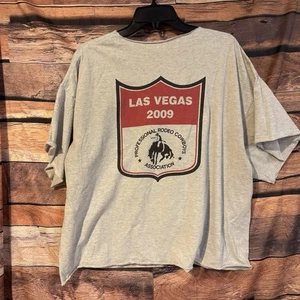Cactus Saddlery 2009 PRCA National Finals Rodeo Las Vegas  XXL T-Shirt Thrashed - Picture 1 of 7
