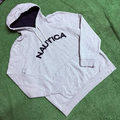 Moletom com capuz vintage Y2K skatista cinza náutico tamanho: XL - Imagem 1 de 4