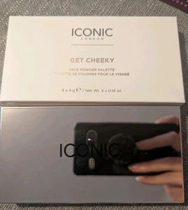Iconic London - Get Cheeky Face Powder Palette 4 X 4g - New In Box  - Picture 1 of 2
