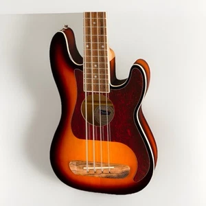 Fender Fullerton Precision Bass Acoustic-Electric Ukulele 3-Color Sunburst - Picture 1 of 5