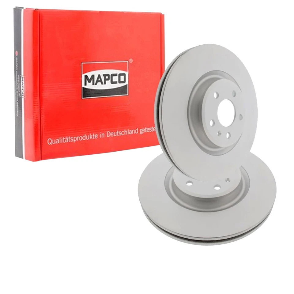 2x MAPCO Dischi Freno 345mm Ventilato Frontale Adatto A per Audi A4 A5 A6 A7 Q5 - Immagine 1 di 4