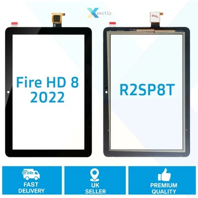 Touch Screen Digitizer Front Glass For Amazon Fire HD 8 (2022 12th Gen) R2SP8T - Image 1 of 4