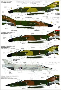 Xtra Decals 1/72 U.S.A.F.E. F-4D & RF-4C PHANTOMS in England - Picture 1 of 5